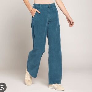 Current/Elliott THE PAINTER WIDE LEG PANT, storm, size 32